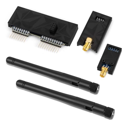 GEEKEYES CC1101&NRF24L01 Module with Antenna for Flipper Zero,GPIO Expansion Board,433MHz CC1101 Module & 2.4G NRF24 Module