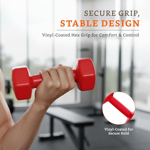 Image of Amazon Brand - Solimo Vinyl Dumbbell