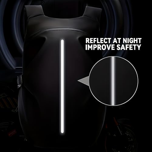 Bolsa trasera de asiento y mochila para casco con alta visibilidad 7
