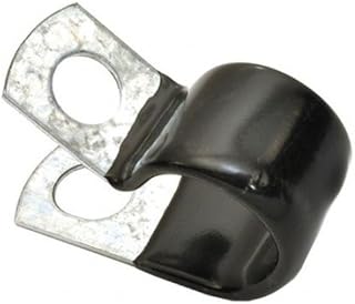 Clamp, Od 1 1/4 in, 1/2 in W, Vinyl, Pk25