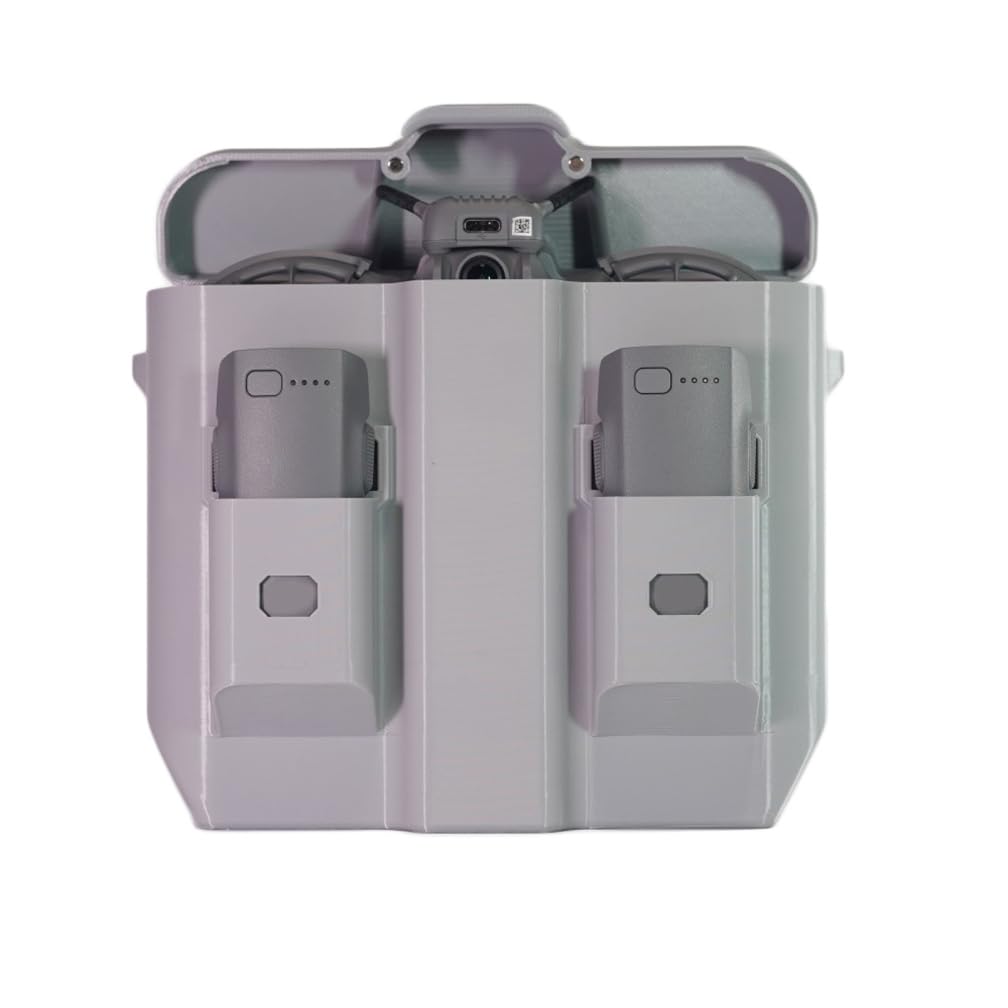 Scatola portaoggetti per DJI Neo 2, custodia protettiva rigida in plastica anti-pressione, portatile, con coperchio aperto, organizer per drone Neo 2, antenna e batterie