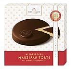 Niederegger | Marzipan Torte | 1x 390g | Feines Marzipan, umhüllt von knackiger Zartbitter-Schokolade | Marzipangeschenk |