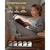 Glocusent USB Rechargeable Book Light, Portable Clip-on LED Reading Light, Reading Lights for Books in Bed with 3 Amber Colors & 5 Brightness Dimmable, Compact & Long Lasting, Perfect for Book Lovers