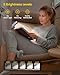 Glocusent USB Rechargeable Book Light, Portable Clip-on LED Reading Light, Reading Lights for Books in Bed with 3 Amber Colors & 5 Brightness Dimmable, Compact & Long Lasting, Perfect for Book Lovers