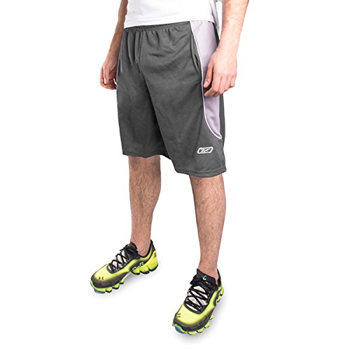 ▷ Reebok Performance Pantalón corto de tela de malla, de dos color