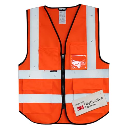 Salzmann Warnweste | 12 Farben & 5 Größen | Hergestellt mit 3M Reflektierendem Material