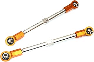 C31638ORANGE Billet Machined Steering Turnbuckles for Traxxas 1/10 Maxx V2 w/WideMaxx