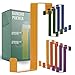 Gancho Puerta - [Juego de 10] – Perchero Puerta de colores [con almohadillas adhesivas como protección de la superficie] – Colgador Puerta baño reversible
