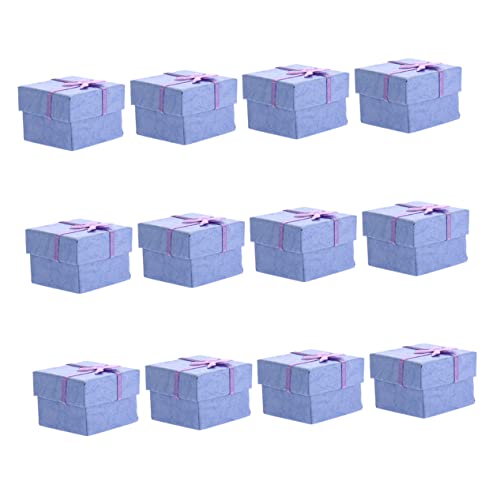 POPETPOP 12 Piezas Joyero De Forma De Pajarita Caja De Obsequio Lazo Para Organizar Joyas Para Cajita De Joyas Para Anillos Para Regalos
