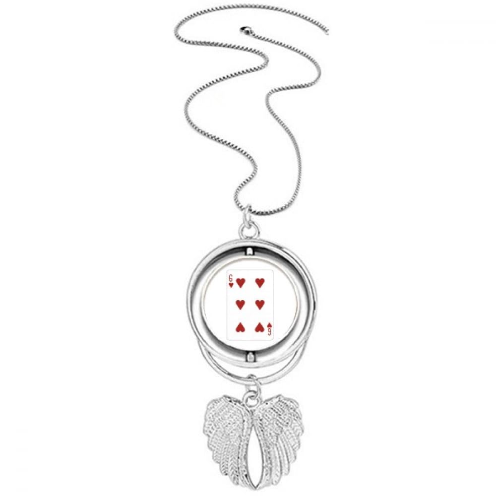 Collier cœur ailes d'ange avec cartes cadeau idéal - 4