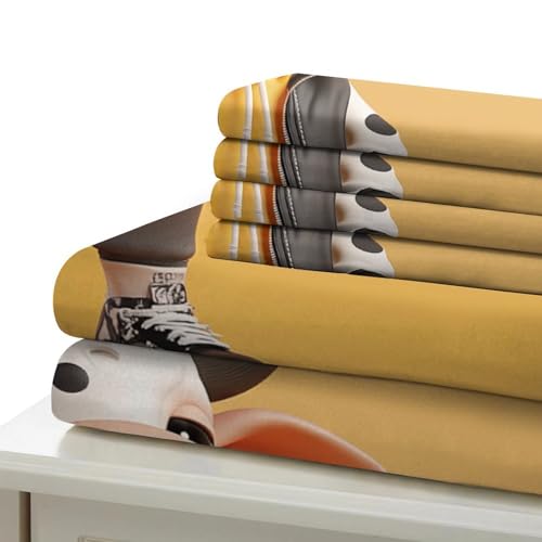 Housse de couette vache imprimé 3D en microfibre King 220x240 cm