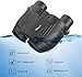 20X25 Compact Binoculars for Adults and Kids,Large Eyepiece Waterproof Binocular，Easy Focus Small Binoculars for Bird Watching,Hiking and Concert, Black