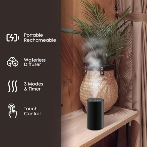 Diffuseur de brume d'aromathérapie sans eau pour voiture et maison