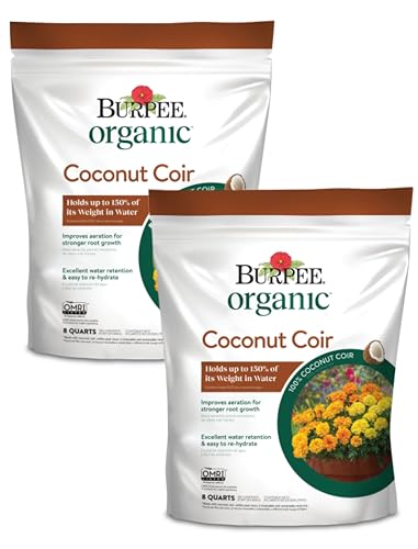 Image of Burpee Natural & Organic Coconut Coir, 8 Quart, (2 Pack)