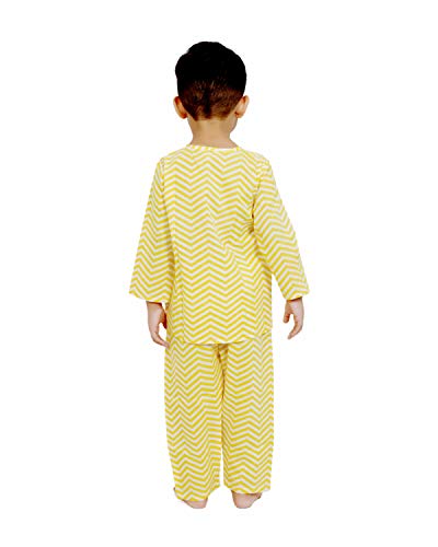 Image of Cotton Night Suit for Boys & Girls | Pajama Sets | Baby Top & Pant | Kids Dress | Printed Night Dress | Sleepwear Suit | P-3