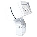 RAB Lighting FFLED39TB55W FFLED 39W LED Floodlight, 5000 K (Cool) Color Temp, Trunnion Mounted, Standard Type, White Finish
