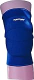 Tunturi Unisex Volleybal Schutz elastische Sport Bein Knee Guard Bandage Wrap Protektor Pads Sleeve für Dancing Basketball Volleyball (Jr), blau, 1