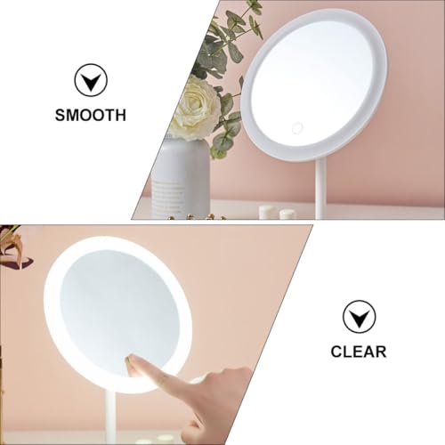 Espejo de maquillaje portátil con LED ajustable Amosfun miniatura 3