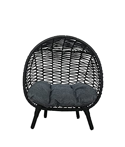 B.u.style Dog Beds For Medium Dogs, Elevated Bed For Dogs, Cats, Small And Medium Animals Outdoor- Indoor Used, Natural Soft And Comfortable Cushion, Kd Legs, Black Color, Medium: 21L X 18W X 25H #TOP27