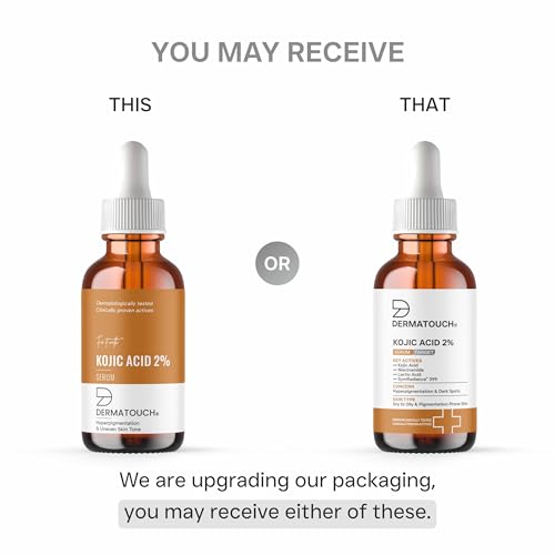 Image of DERMATOUCH Kojic Acid 2% Serum | Best for Hyperpigmentation, Uneven Skin Tone & Dark Spots | For Both Men & Women | 30ml