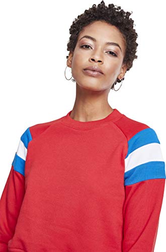 Urban Classics Ladies Sleeve Stripe Crew Felpa