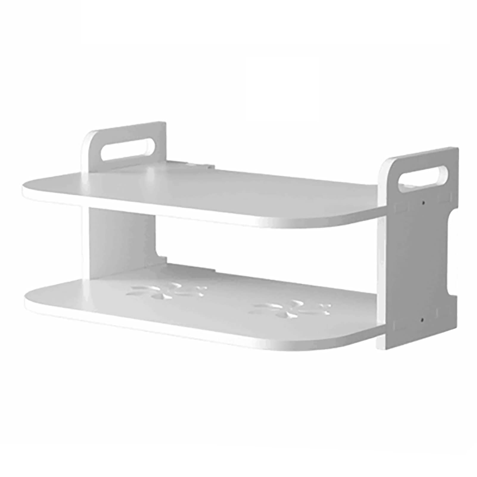 TBLOTYD TV Set-top Box Rack/Living Room Bedroom Projector Storage Rack/Punch- Router Storage Box Floating Shelf Multi-Function Wall-Mounted Rack