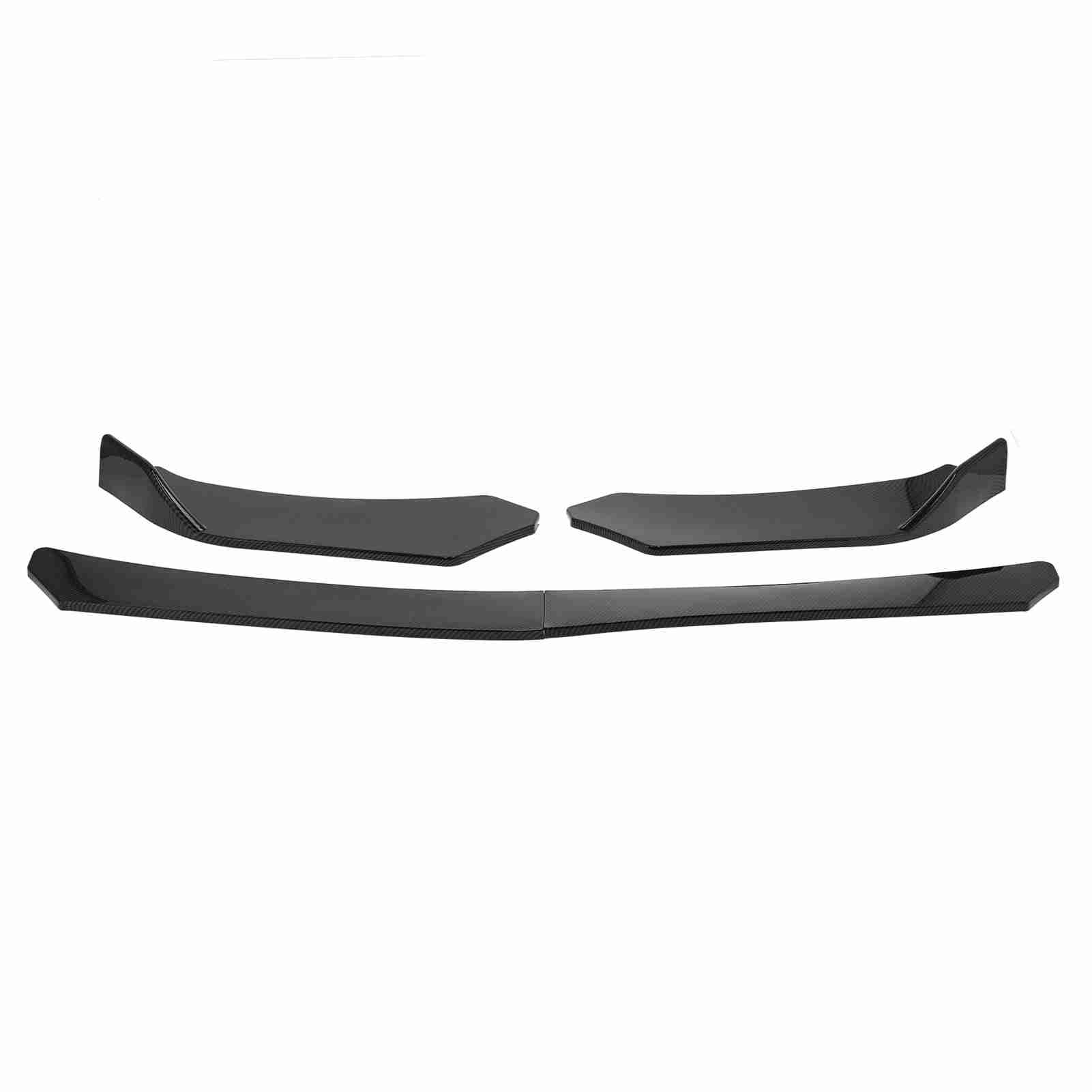 Generic Labbro del Paraurti Anteriore Splitter Anteriore in ABS da 177 Cm 4 Pezzi Stile Fibra di Carbonio Aggiunge Protezioni per Carico Aerodinamico Paraurti Facile da Installare per e Berlina