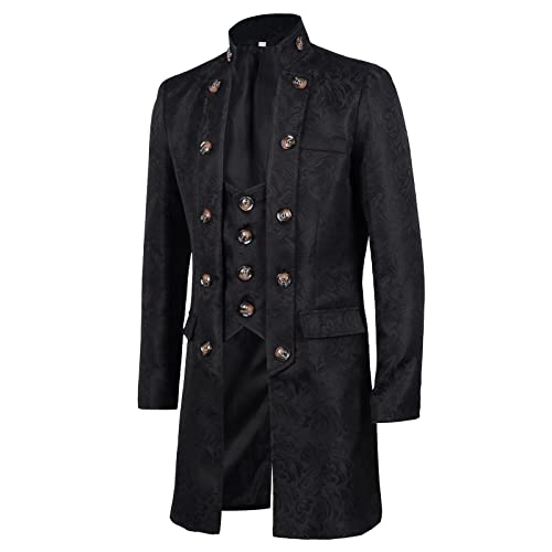 Men's Casual Jackets Stylish Retro Tuxedo Coat Fashion Court Medieval Punk Wear Ideal for Parties and Events2
