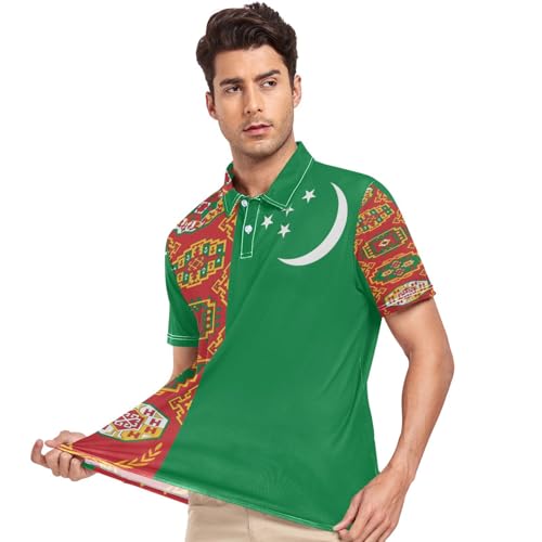 Polo de golf homme GuoChe t-shirt manches courtes pour parcours et été S