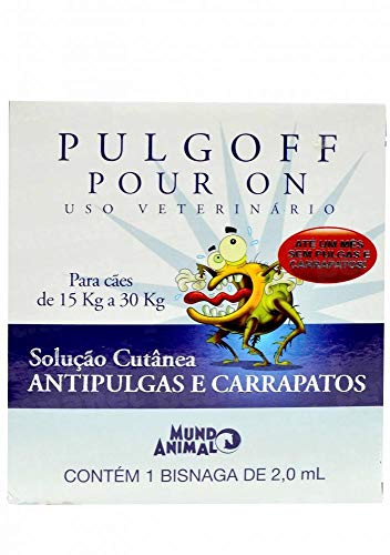 Antipulgas e Carrapatos Mundo Animal Pulgoff Pour On para Cães de 15 a 30kg