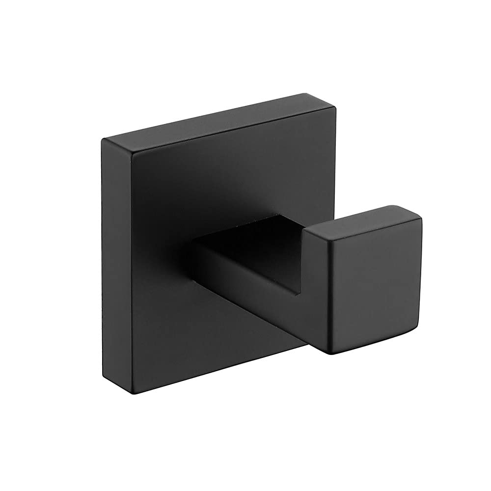 Juego de accesorios de baño de acero inoxidable cepillado para montaje en pared, soporte para papel higiénico, toallero, gancho para bata y gancho para ropa, kit de nización de baño duradero