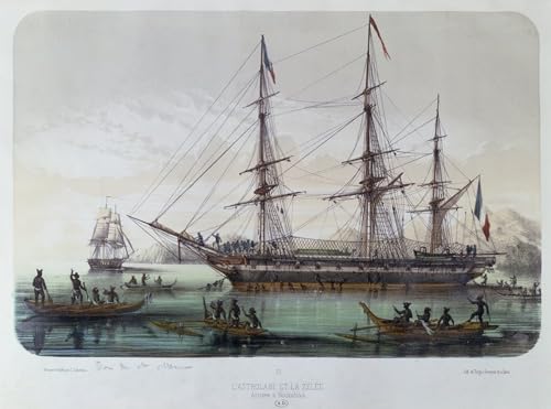 Toile l'Astrolabe et Zelee habiller grand mur vide chambre affiche Nuku Hiva