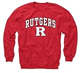 Campus Colors Adult Arch & Logo Soft Style Gameday Crewneck Sweatshirt (Rutgers Scarlet Knights -...