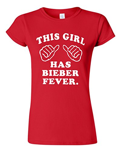 This Girl Has Bieber Fever Junior Purple T-Shirt Tee