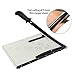 Paper Trimmer Guillotine Metal Base A3 Stack Paper Cutter Heavy Duty 18 Inch with Guard Rail Safety Blade Lock ZEQUAN, 10-Sheet Capacity, Guillotine Paper Slicer Cutter for Office Home School