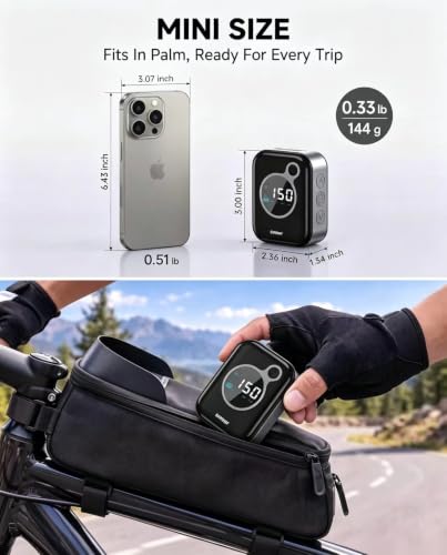 EXODAY Mini Electric Bike Pump