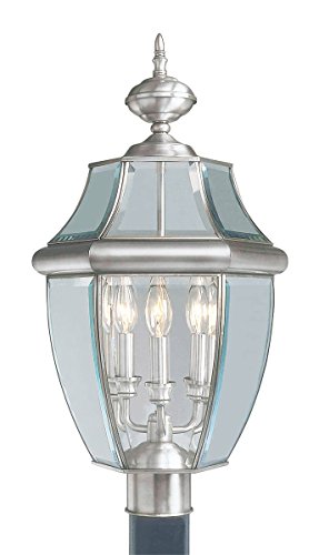 Livex Lighting 2354-91 Monterey 3-Light Fixture, Brushed Nickel