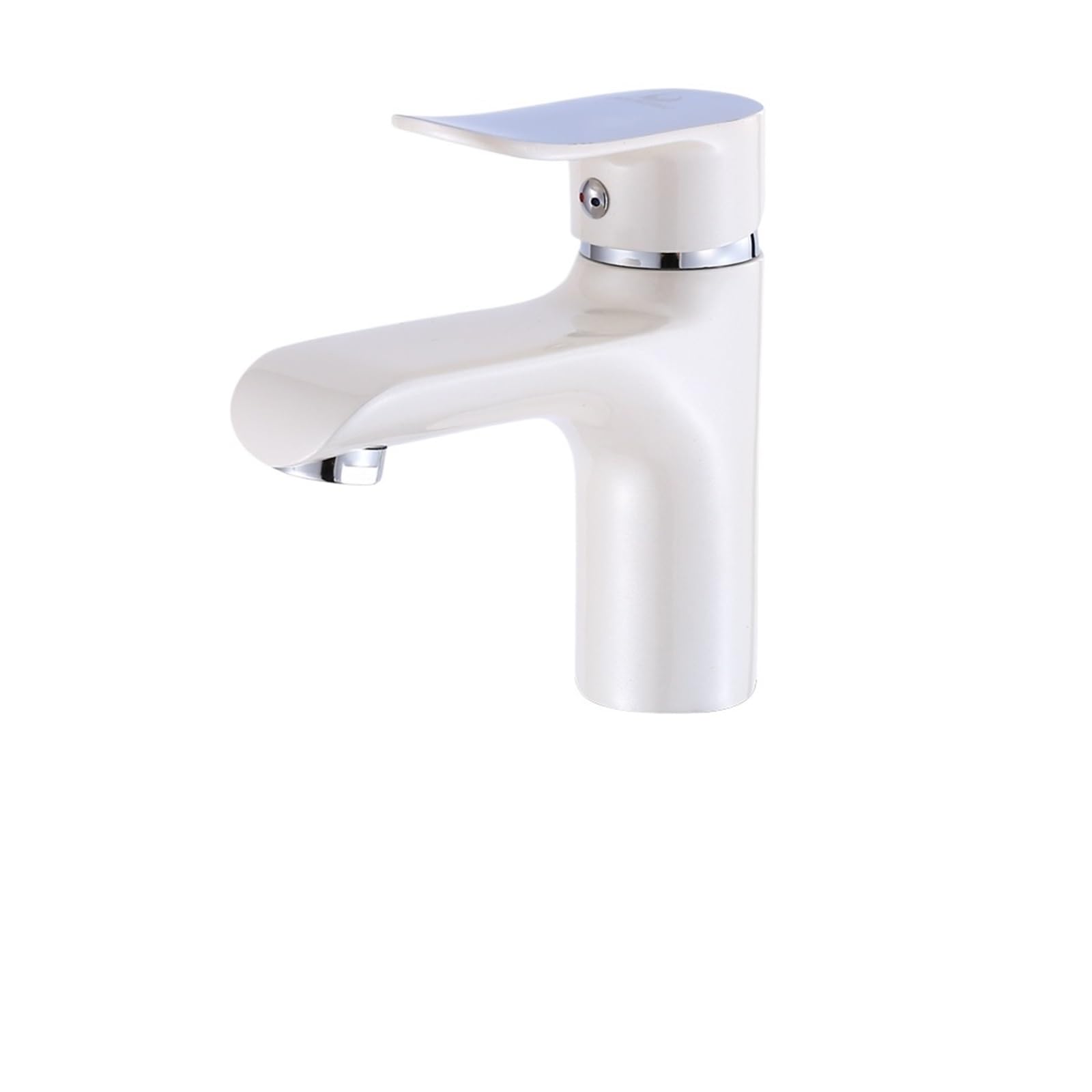 Mélangeur de robinet de salle de bains blanc chaud et froid G3/8 M1047J