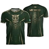 Noryzen Active Mexico Jersey Men, Mexican Jerseys for Men, Mexican Soccer Jerseys, Mexico Soccer Jersey 1 (L)
