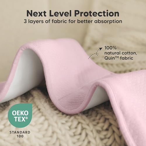 Image of KeaBabies 5-Pack Organic Burp Cloths Baby Girl,Boy - Extra Large,Absorbent Baby Burp Cloths,Soft Burping Cloths for Babies,Newborn Burp Clothes,Cotton Burp Rags,Thick Burp Cloth (Muted Pastel /Quin)