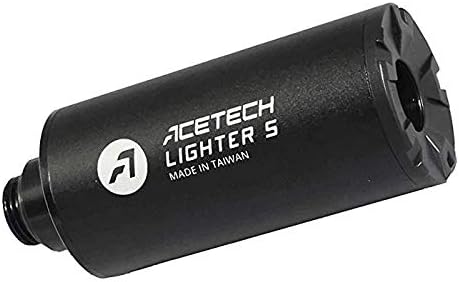 ACETECH Lighter S Airsoft Gun 14mm Pistol Tracer Unit Glow in Dark (Adaptor x 1 M14 Anti-clockwise Thread to M11 clockwise Thread)