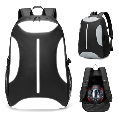 Motorcycle Helmet Backpack with Waterproof Design