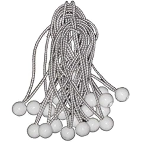 Day Star Shades Ball Bungees 50 Pc. Bag Elastic Canopy Straps (9", White) Cover