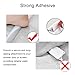 SEIWEI 1M Curved Groove Self Adhesive Shower Water Barrier Flexible Shower Threshold Water Dam Water Stopper Shower Guard White (2PCS, Small)