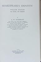 Shakespeares Identity William Stanley 6TH Earl of Derby B002H07YRS Book Cover