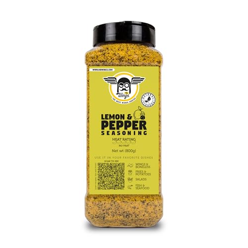 Mr Wings Lemon Pepper Seasoning 800g. Ideal powder for wings,