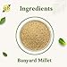 B&B Organics Barnyard Millet (2 kg / 4.4 pound) / Kuthiraivali Arisi/Certified Organic/Fibre Rich/Chemical Free/Indian Millet