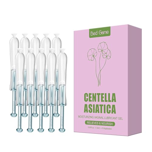 BED GAME Crema Idratante Vaginale Intime Lubrificante CICA Femminile Idratante per Donne Secchezza Monouso Gel Da Massaggio Preriempito (10 Pezzi)