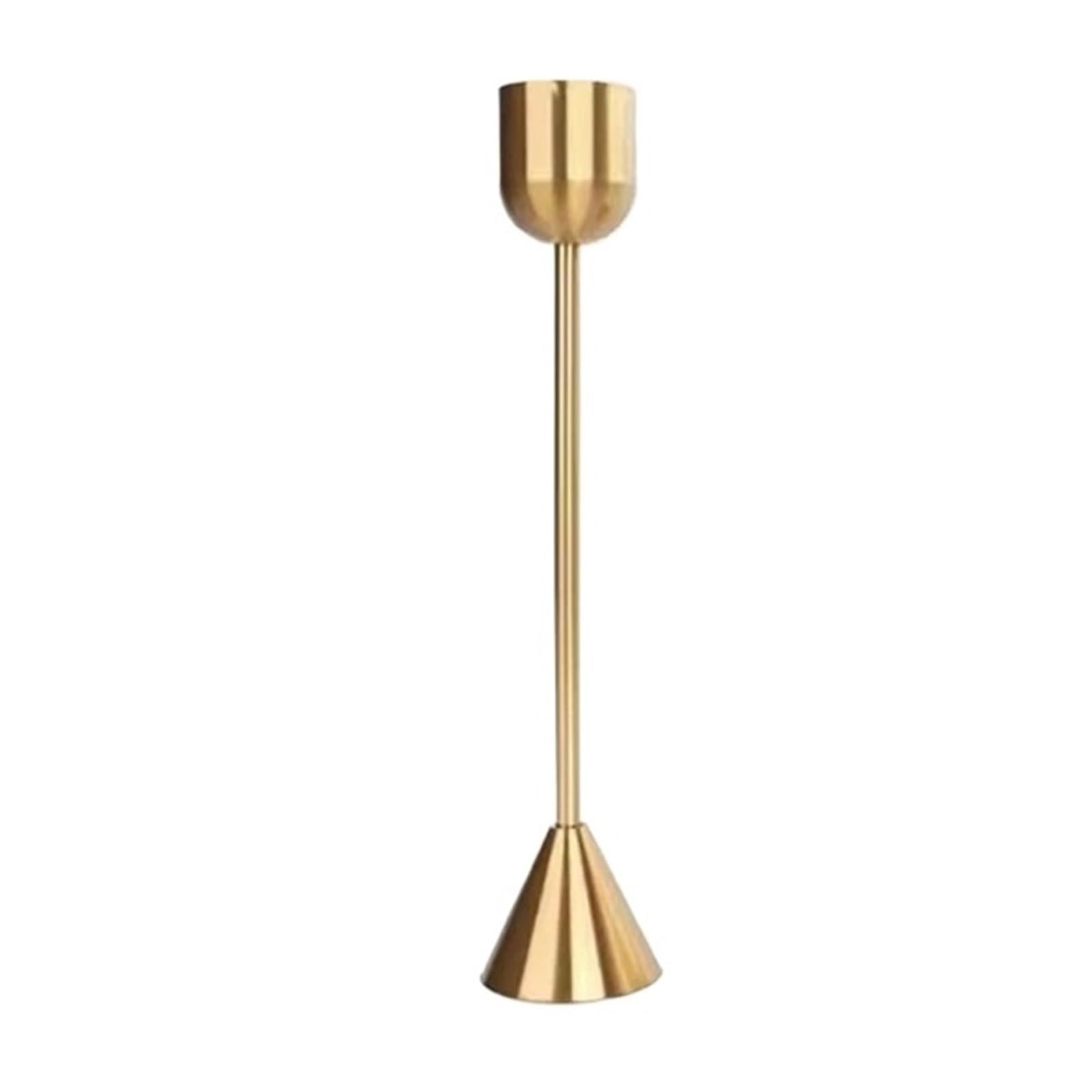 Luxury Golden Color Metal Candle Holders Candlestick Wedding Table Stand Bar Party Candelabra Home Decorations(18.5CM)