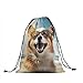 Nerxy Corgi Drawstring Gymnastics Grip Bag - Dog Grip Bag Pet Gymnasts Gym Bag Beach Animal Storage Bag for Personal Equipment
